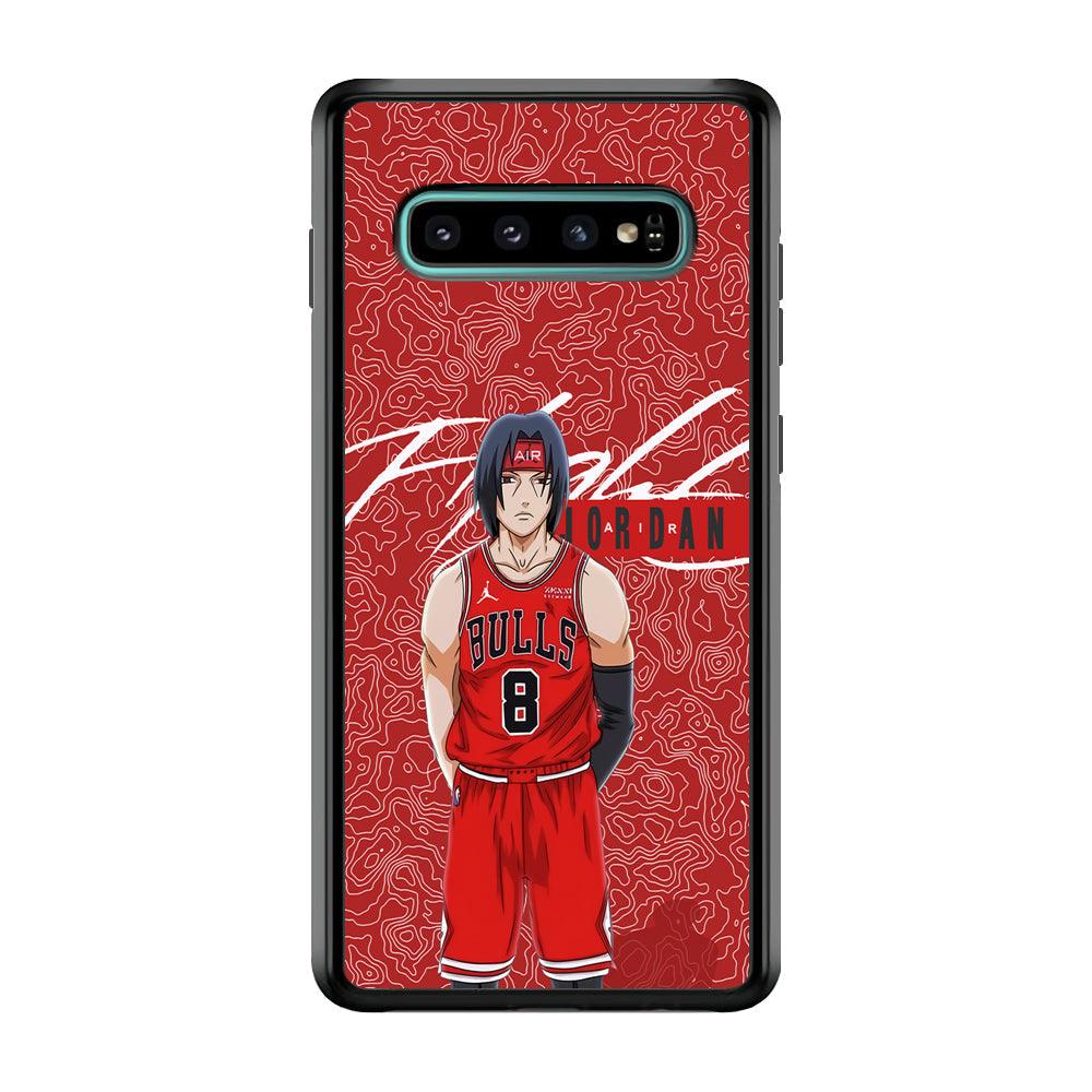 Air Jordan Cover from Itachi Samsung Galaxy S10 Case-Rubber Black (2D Case)-Oxvistore