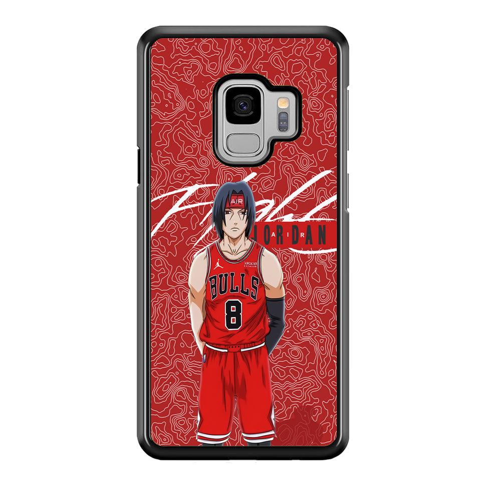 Air Jordan Cover from Itachi Samsung Galaxy S9 Case-Rubber Black (2D Case)-Oxvistore