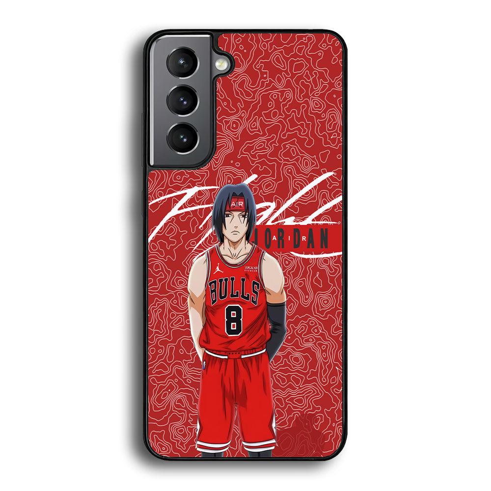 Air Jordan Cover from Itachi Samsung Galaxy S24 Plus Case-Rubber Black (2D Case)-Oxvistore
