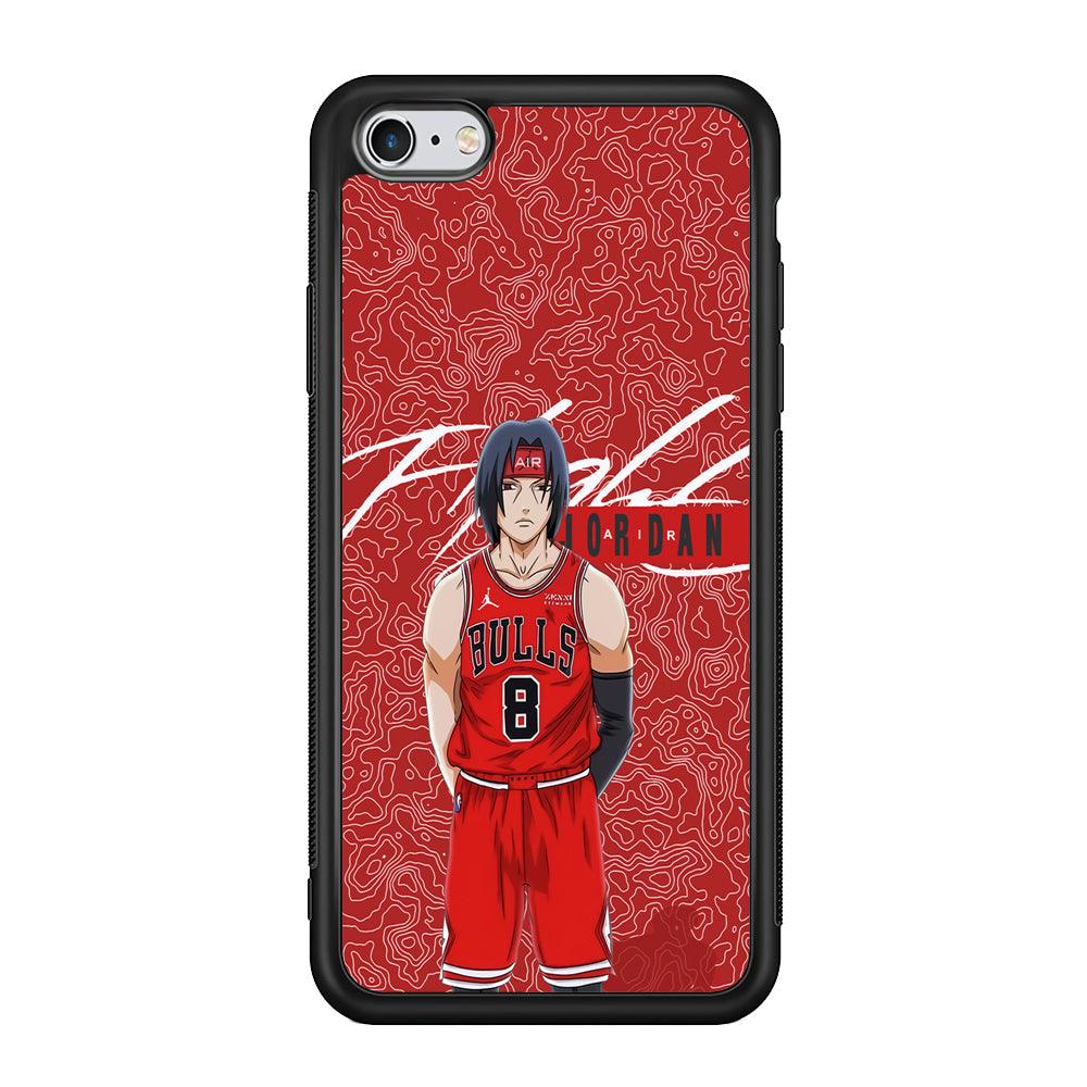 Air Jordan Cover from Itachi iPhone 6 Plus | 6s Plus Case-Rubber Black (2D Case)-Oxvistore