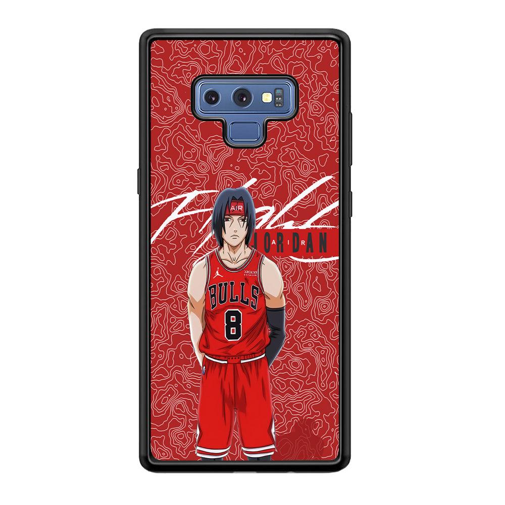 Air Jordan Cover from Itachi Samsung Galaxy Note 9 Case-Rubber Black (2D Case)-Oxvistore