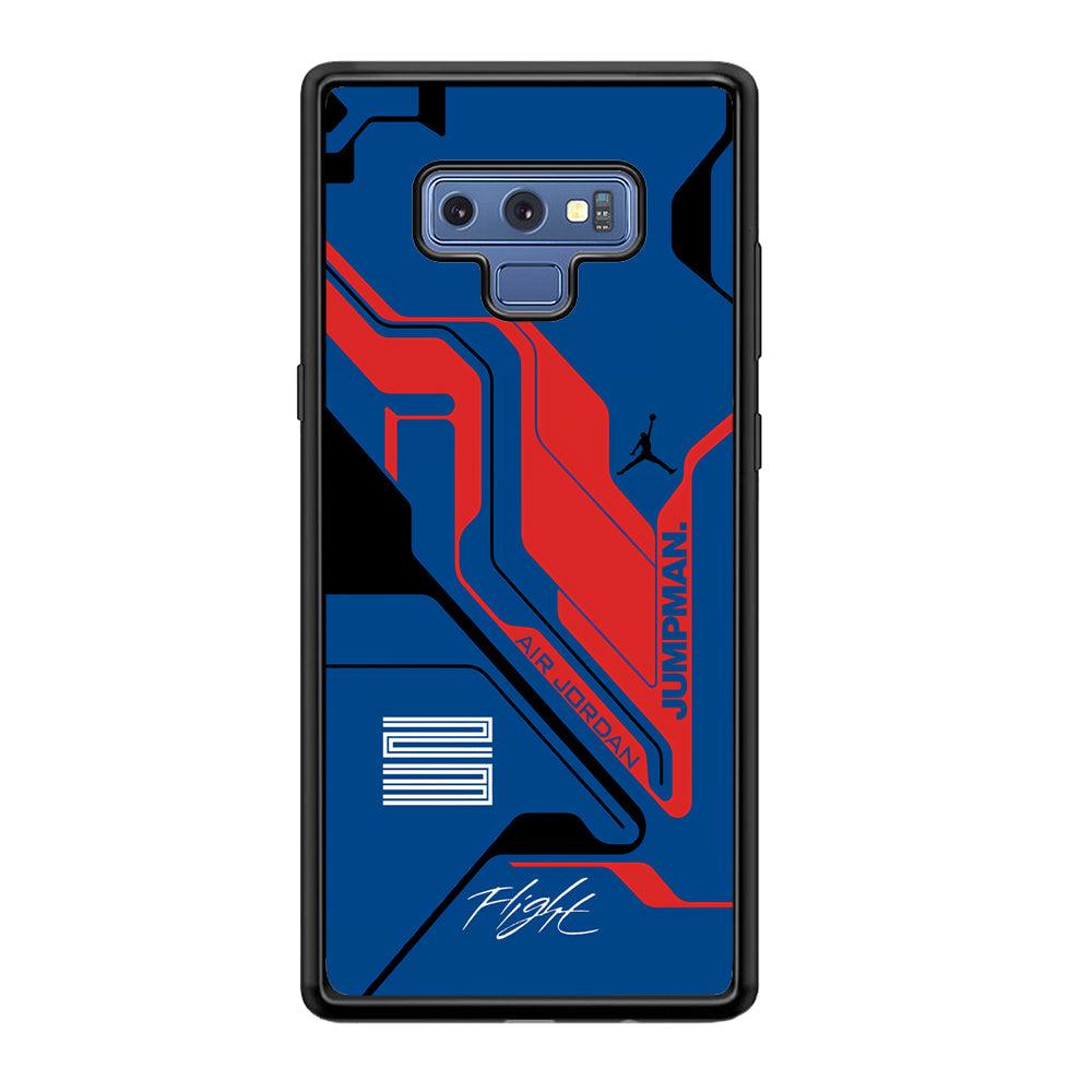 Air Jordan Cyber Line Samsung Galaxy Note 9 Case-Rubber Black (2D Case)-Oxvistore