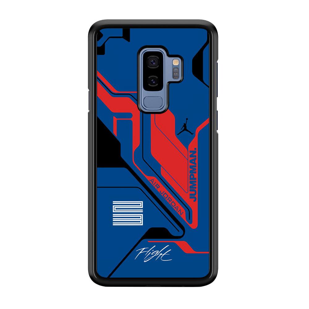 Air Jordan Cyber Line Samsung Galaxy S9 Plus Case-Rubber Black (2D Case)-Oxvistore