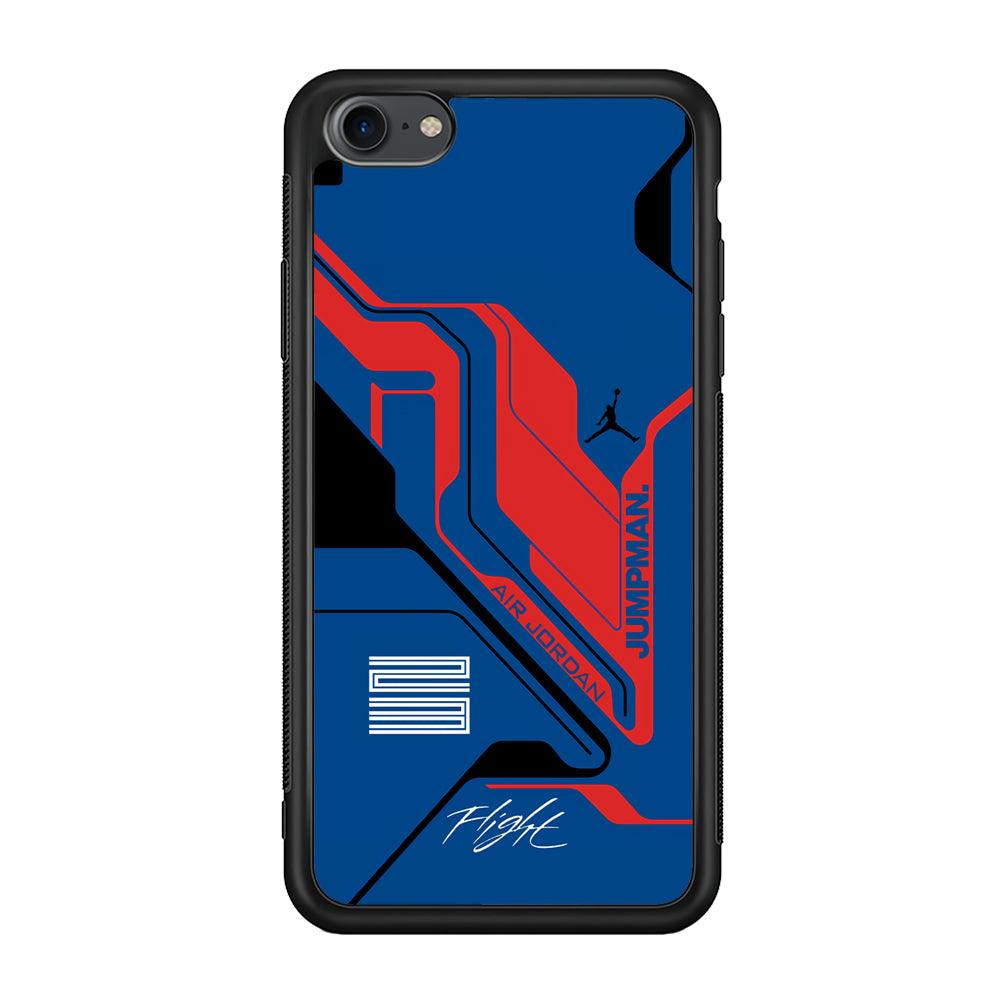 Air Jordan Cyber Line iPhone 8 Case-Rubber Black (2D Case)-Oxvistore