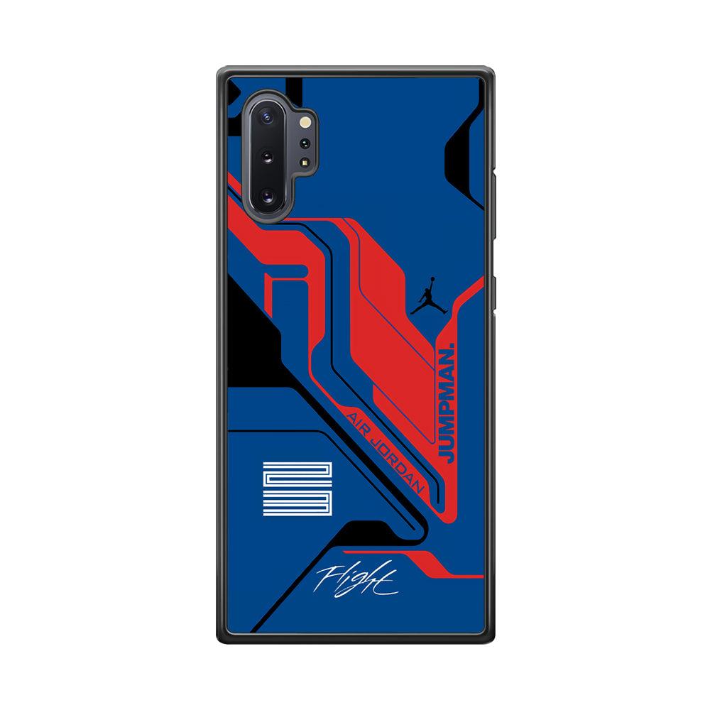 Air Jordan Cyber Line Samsung Galaxy Note 10 Plus Case-Rubber Black (2D Case)-Oxvistore
