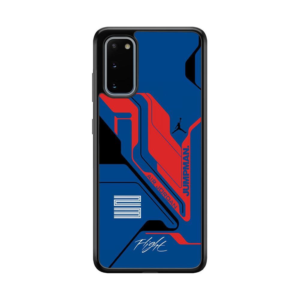 Air Jordan Cyber Line Samsung Galaxy S20 Case-Rubber Black (2D Case)-Oxvistore