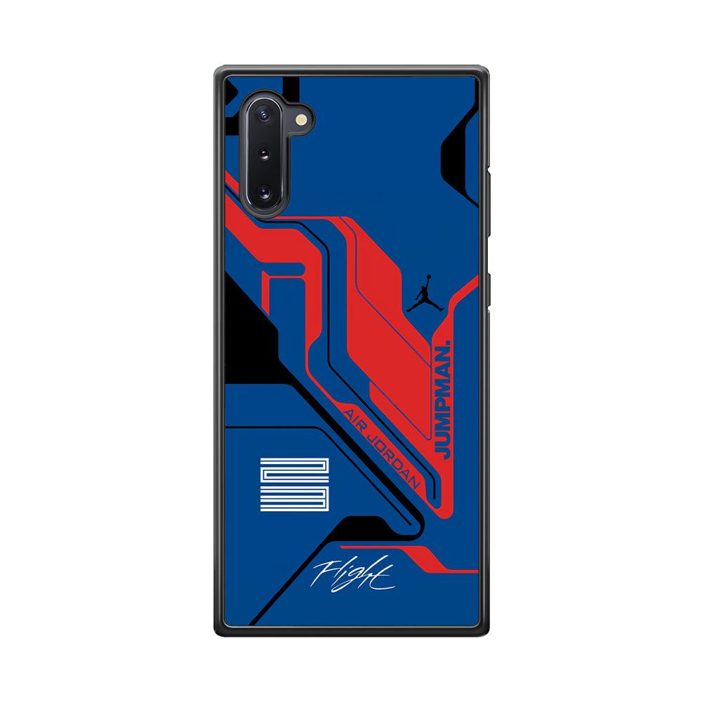 Air Jordan Cyber Line Samsung Galaxy Note 10 Case-Rubber Black (2D Case)-Oxvistore