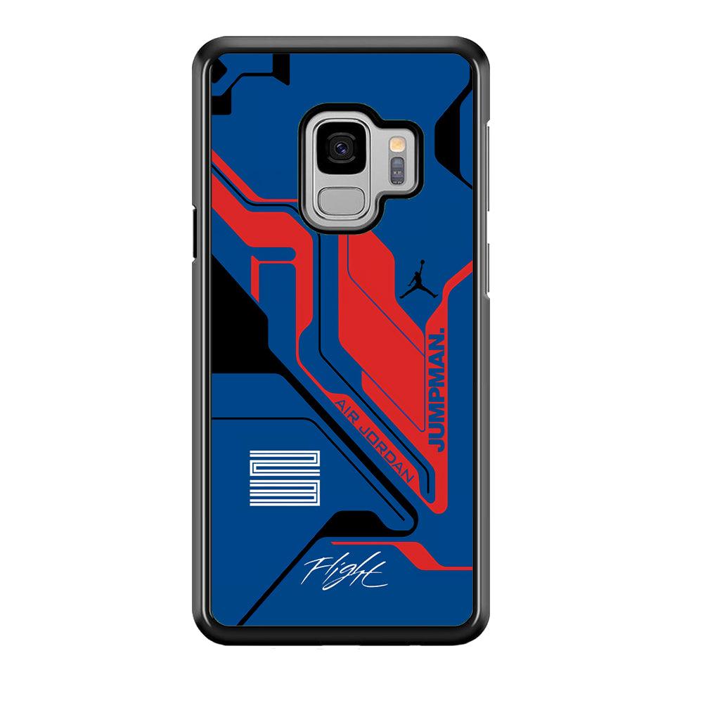 Air Jordan Cyber Line Samsung Galaxy S9 Case-Rubber Black (2D Case)-Oxvistore