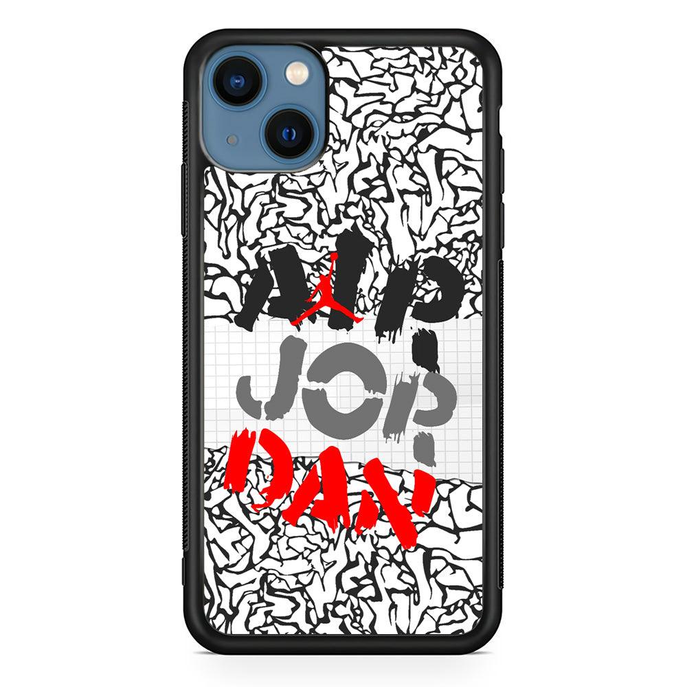 Air Jordan Drop The Paintbrush iPhone 14 Case-Rubber Black (2D Case)-Oxvistore