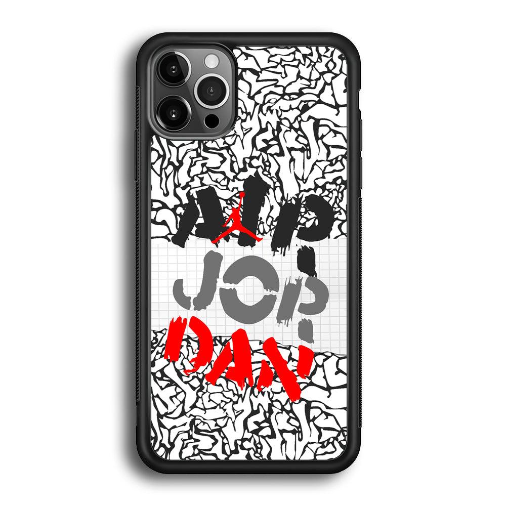 Air Jordan Drop The Paintbrush iPhone 12 Pro Case-Rubber Black (2D Case)-Oxvistore