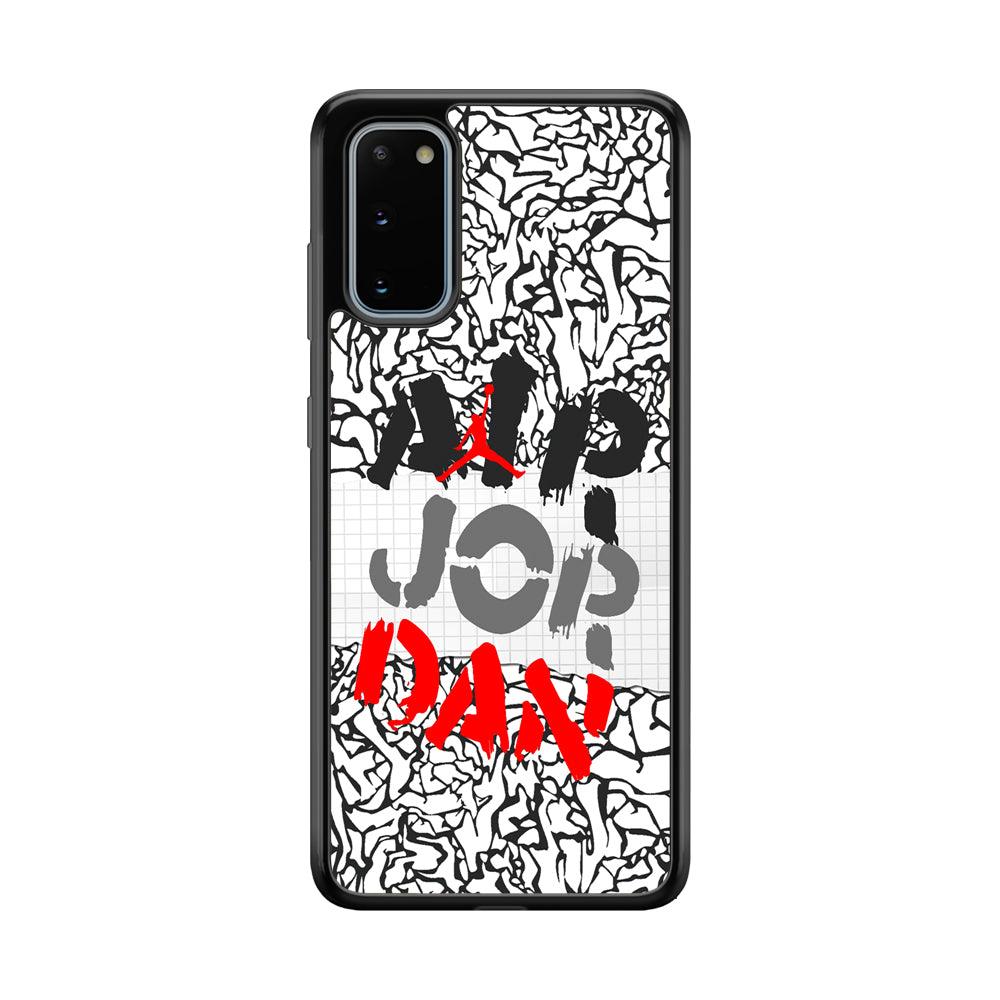 Air Jordan Drop The Paintbrush Samsung Galaxy S20 Case-Rubber Black (2D Case)-Oxvistore