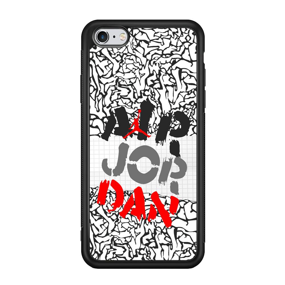Air Jordan Drop The Paintbrush iPhone 6 Plus | 6s Plus Case-Rubber Black (2D Case)-Oxvistore