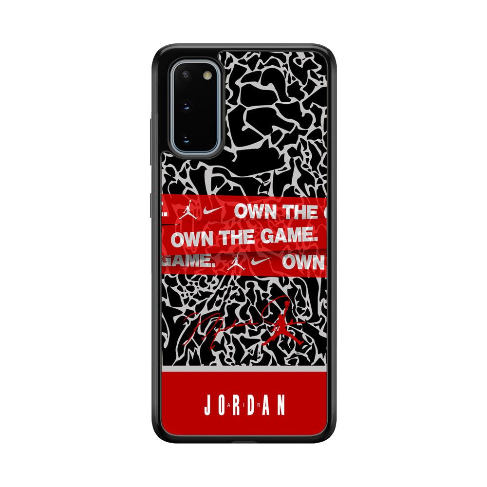 Air Jordan Element of The Game Samsung Galaxy S20 Case-Rubber Black (2D Case)-Oxvistore