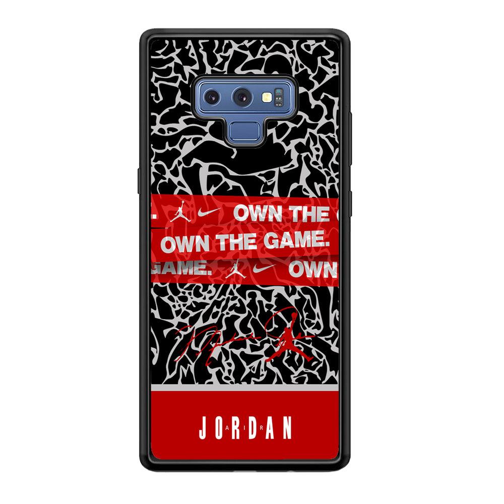 Air Jordan Element of The Game Samsung Galaxy Note 9 Case-Rubber Black (2D Case)-Oxvistore