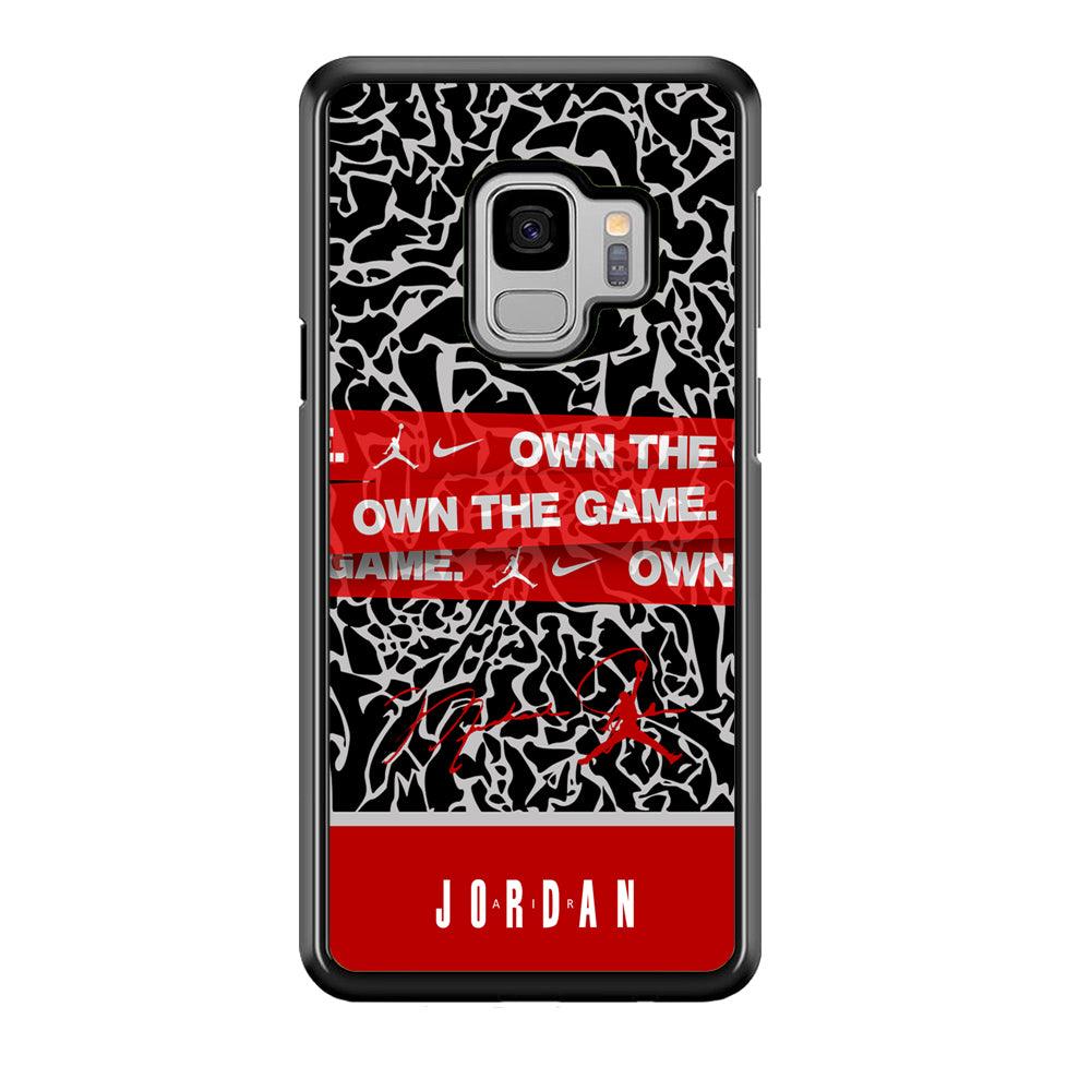 Air Jordan Element of The Game Samsung Galaxy S9 Case-Rubber Black (2D Case)-Oxvistore