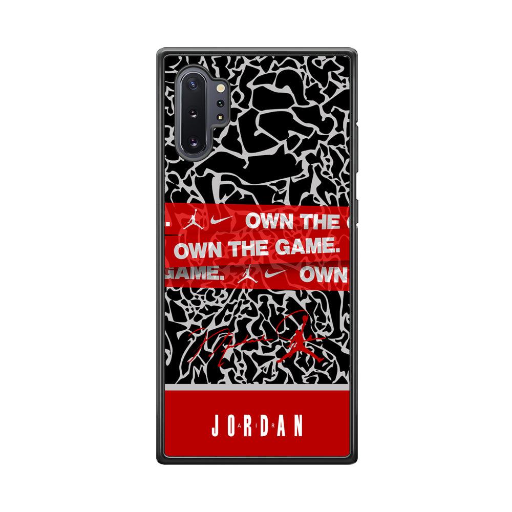 Air Jordan Element of The Game Samsung Galaxy Note 10 Plus Case-Rubber Black (2D Case)-Oxvistore