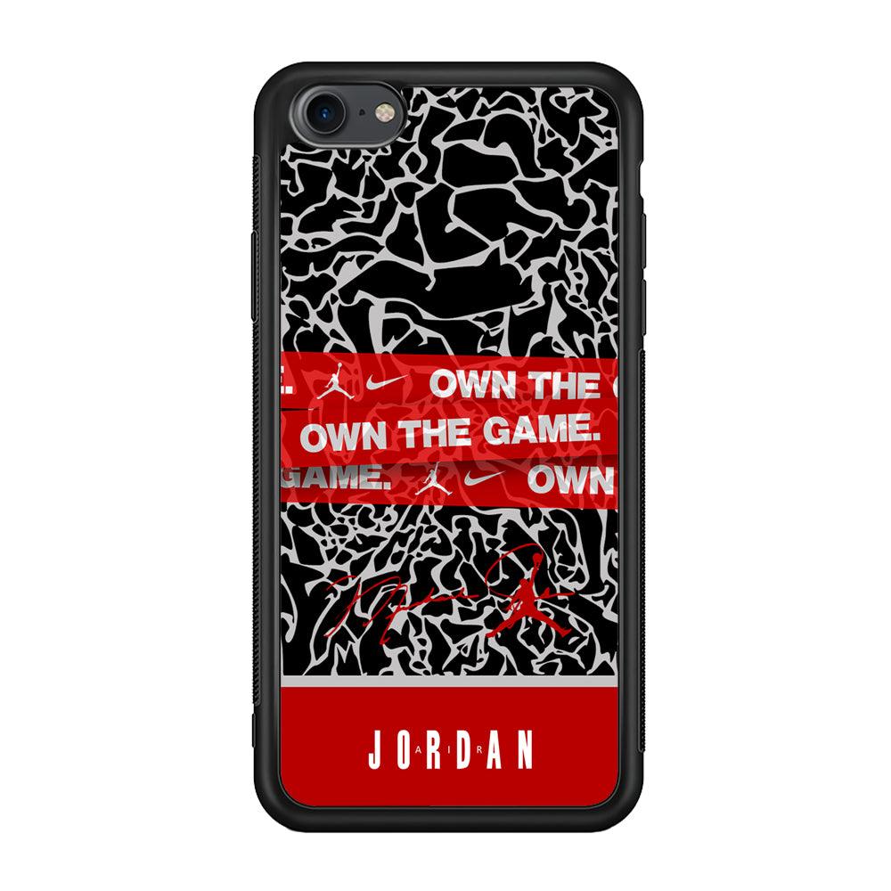 Air Jordan Element of The Game iPhone 8 Case-Rubber Black (2D Case)-Oxvistore