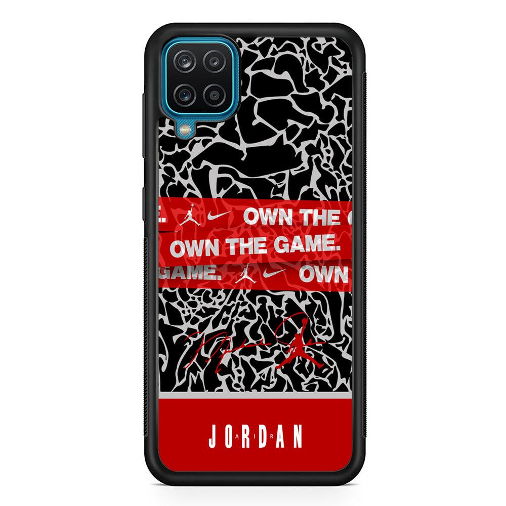 Air Jordan Element of The Game Samsung Galaxy A12 Case-Rubber Black (2D Case)-Oxvistore