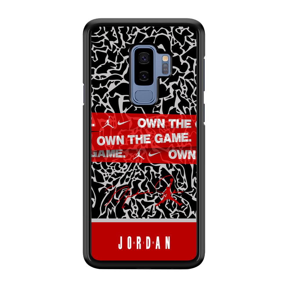 Air Jordan Element of The Game Samsung Galaxy S9 Plus Case-Rubber Black (2D Case)-Oxvistore