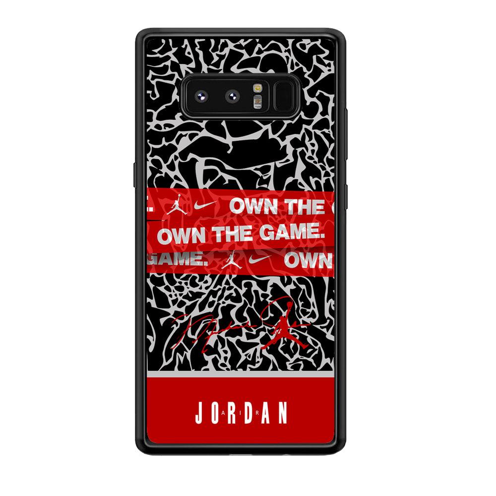 Air Jordan Element of The Game Samsung Galaxy Note 8 Case-Rubber Black (2D Case)-Oxvistore