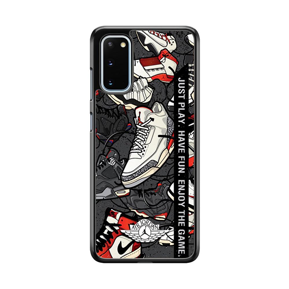 Air Jordan Enjoy The Game Samsung Galaxy S20 Case-Rubber Black (2D Case)-Oxvistore
