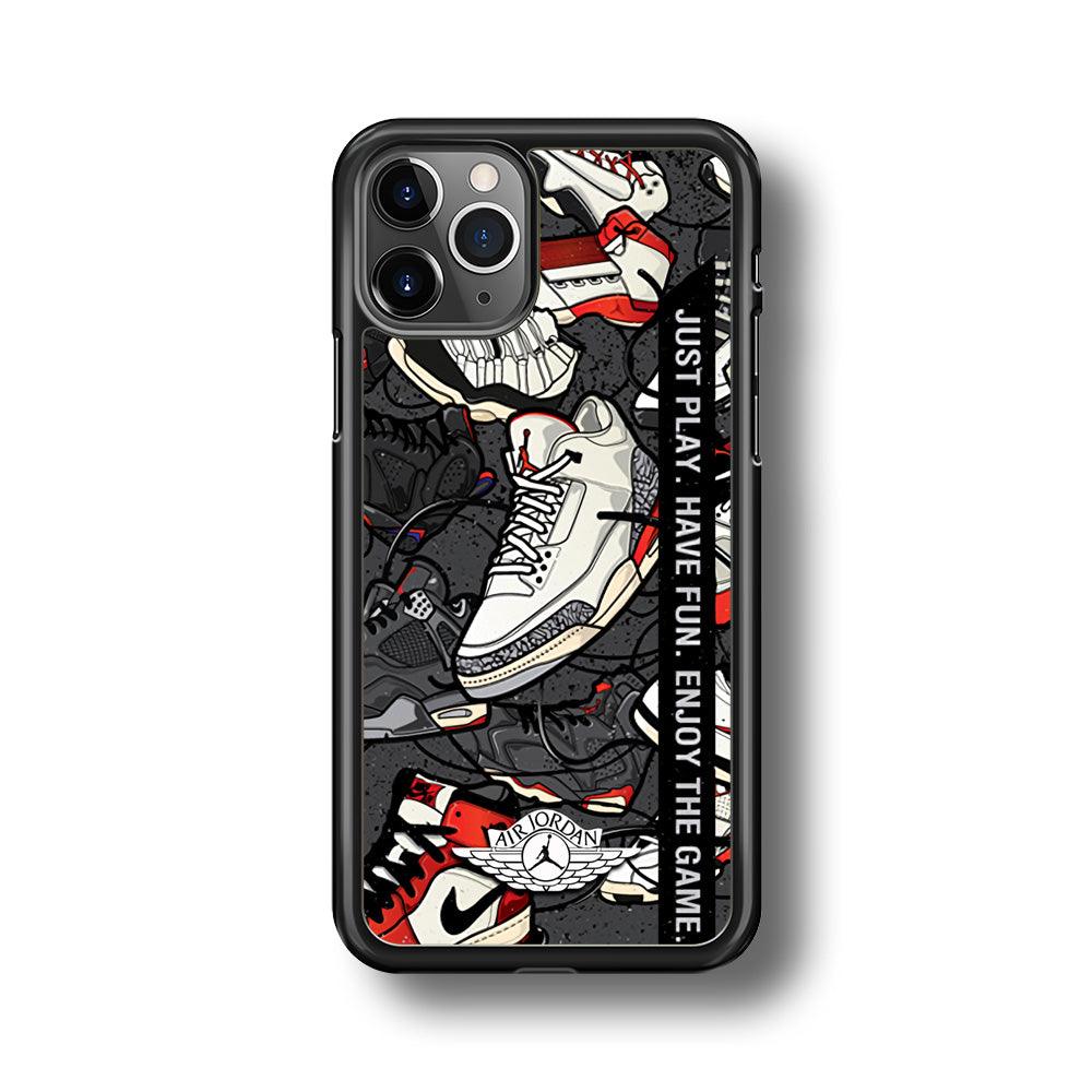 Air Jordan Enjoy The Game iPhone 11 Pro Case-Rubber Black (2D Case)-Oxvistore