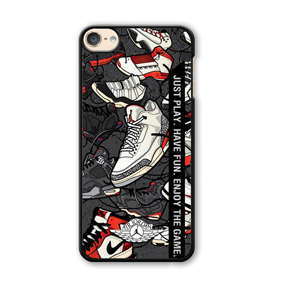 Air Jordan Enjoy The Game iPod Touch 6 Case-Plastic Black (2D Case)-Oxvistore