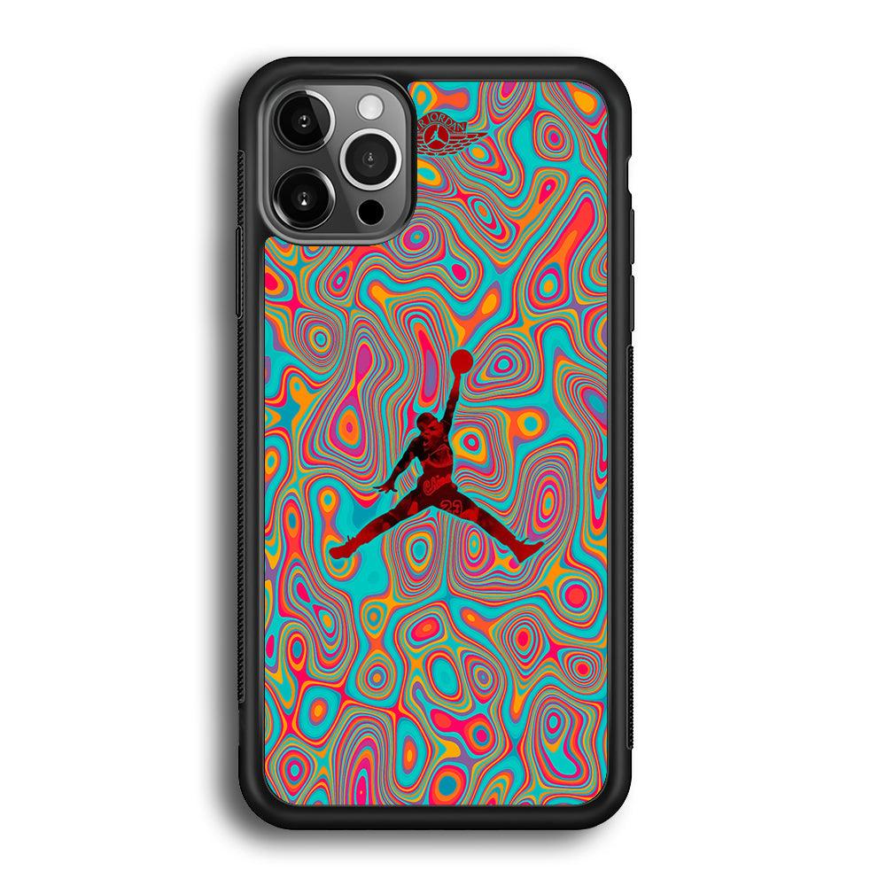 Air Jordan Flux of Balance iPhone 12 Pro Case-Rubber Black (2D Case)-Oxvistore