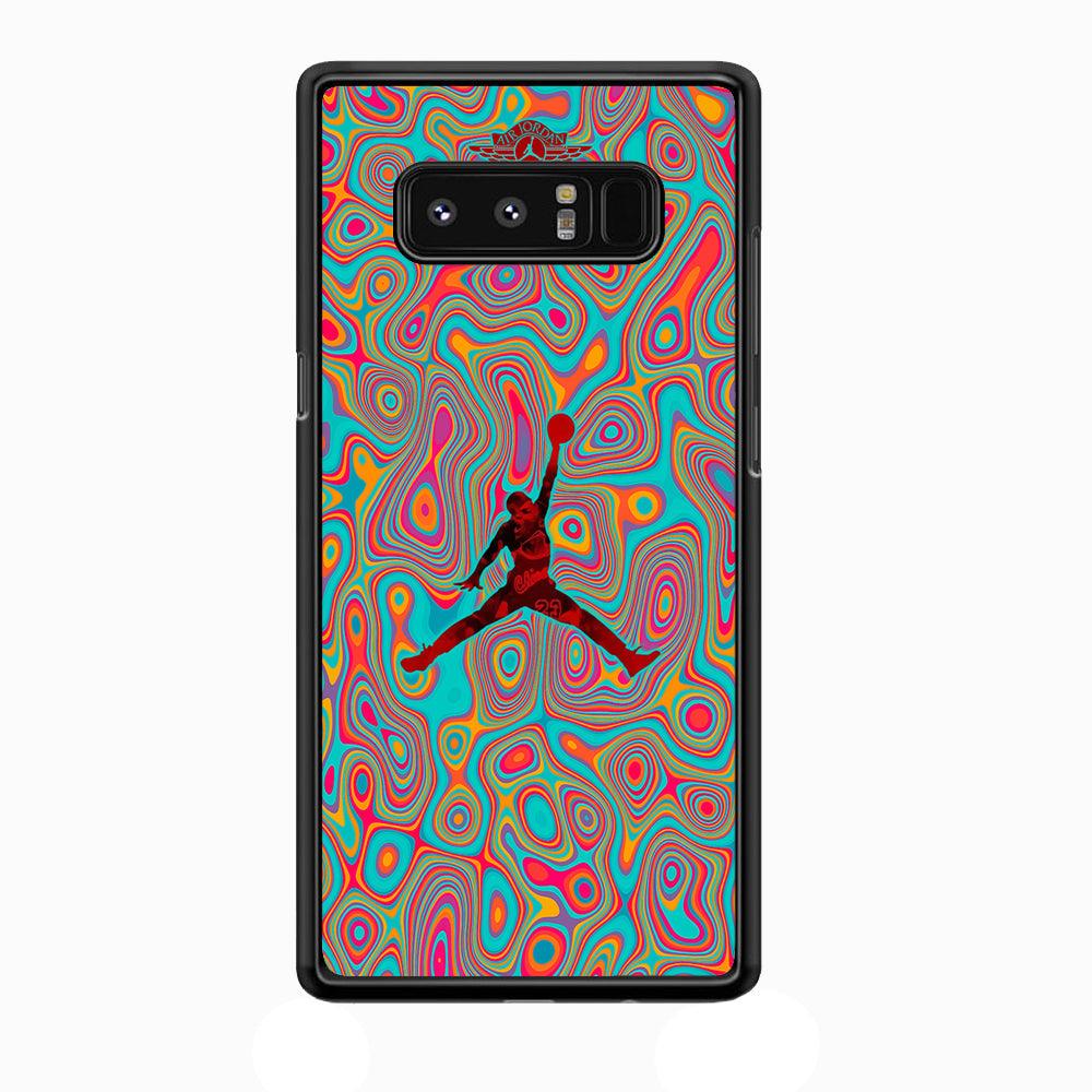 Air Jordan Flux of Balance Samsung Galaxy Note 8 Case-Rubber Black (2D Case)-Oxvistore
