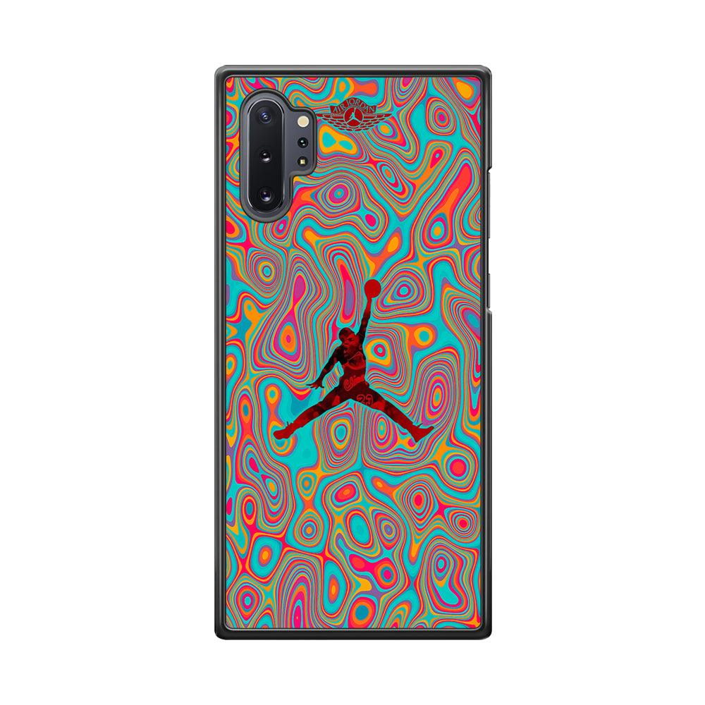 Air Jordan Flux of Balance Samsung Galaxy Note 10 Plus Case-Rubber Black (2D Case)-Oxvistore