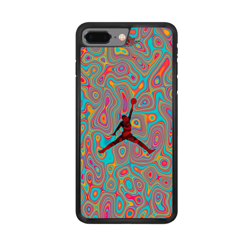 Air Jordan Flux of Balance iPhone 8 Plus Case-Rubber Black (2D Case)-Oxvistore