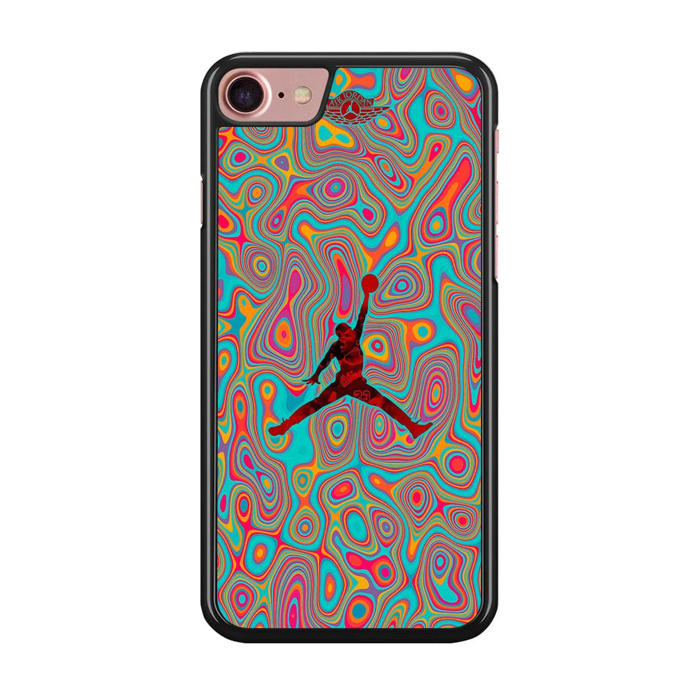 Air Jordan Flux of Balance iPhone 8 Case-Rubber Black (2D Case)-Oxvistore