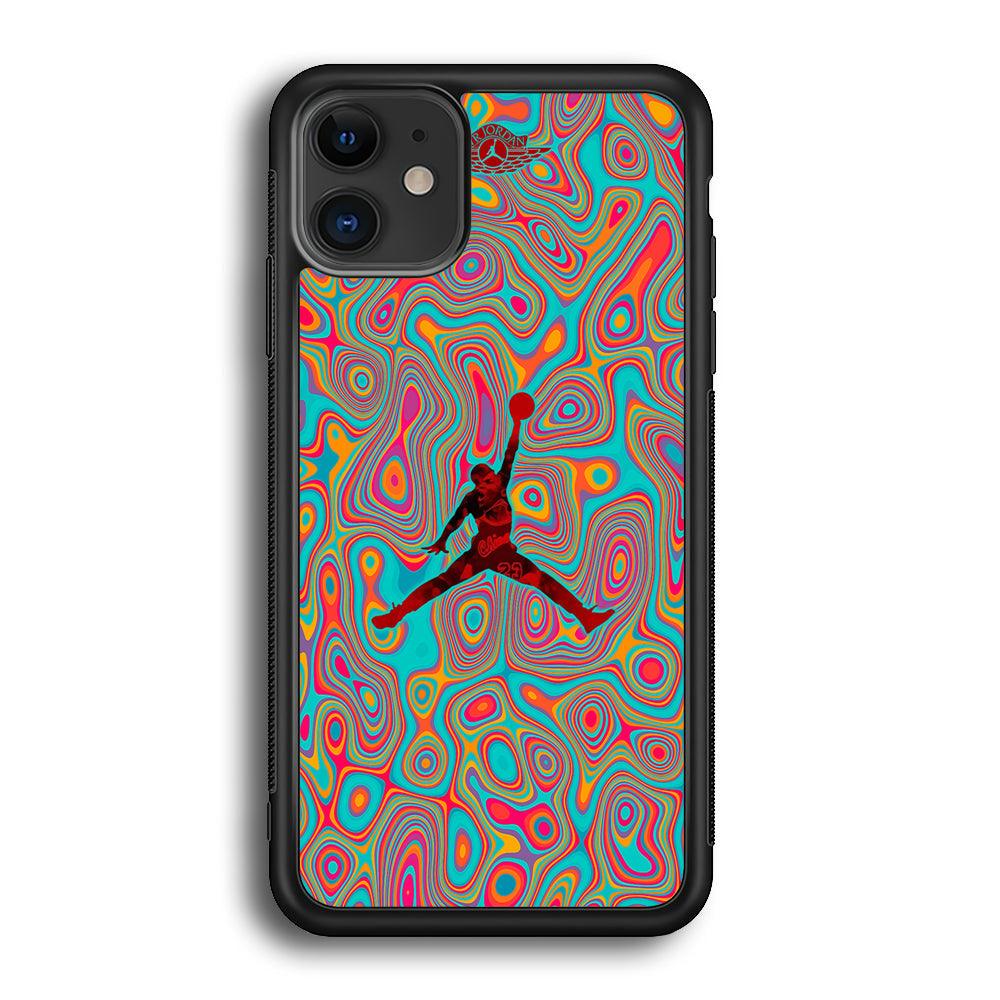 Air Jordan Flux of Balance iPhone 12 Case-Rubber Black (2D Case)-Oxvistore