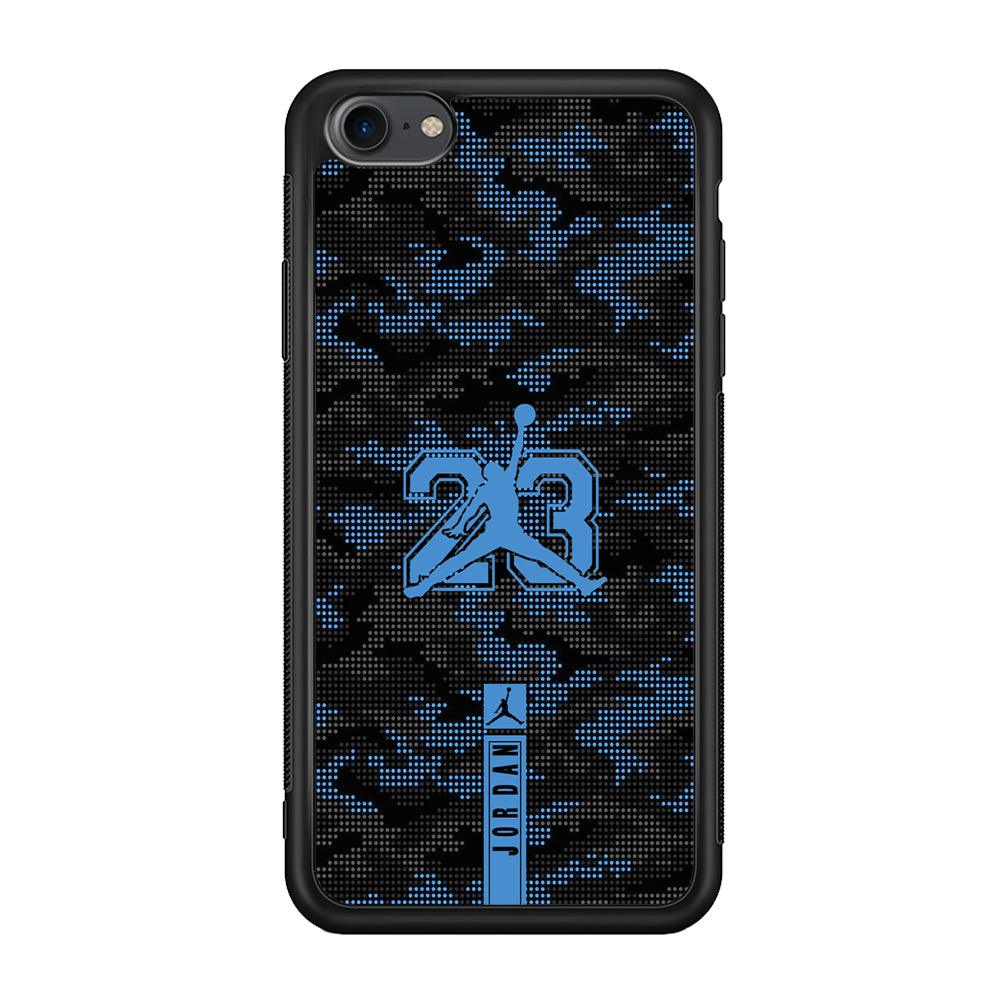 Air Jordan Freckles of Camouflage iPhone 8 Case-Rubber Black (2D Case)-Oxvistore