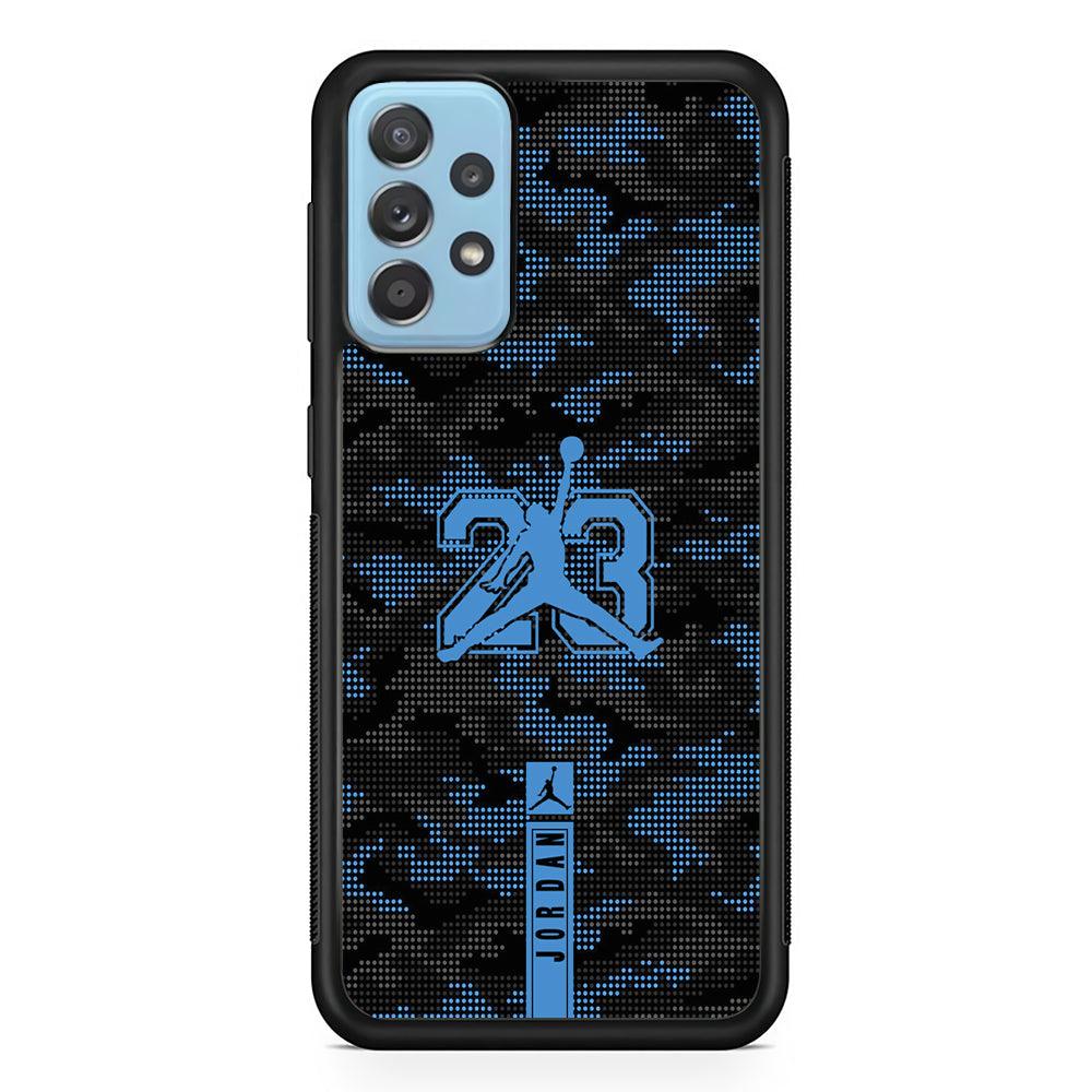 Air Jordan Freckles of Camouflage Samsung Galaxy A72 Case-Rubber Black (2D Case)-Oxvistore
