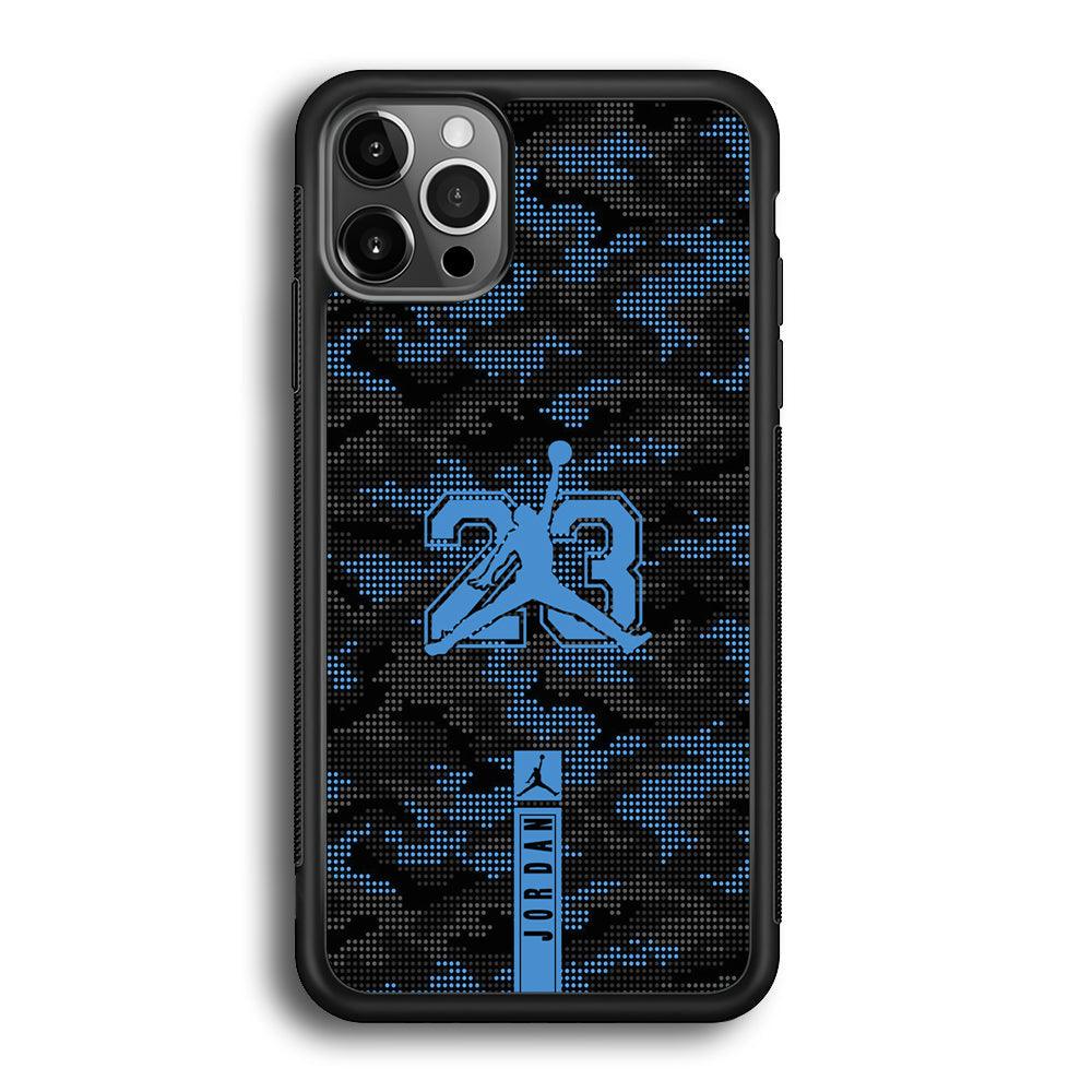 Air Jordan Freckles of Camouflage iPhone 12 Pro Case-Rubber Black (2D Case)-Oxvistore