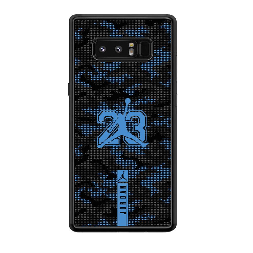 Air Jordan Freckles of Camouflage Samsung Galaxy Note 8 Case-Rubber Black (2D Case)-Oxvistore
