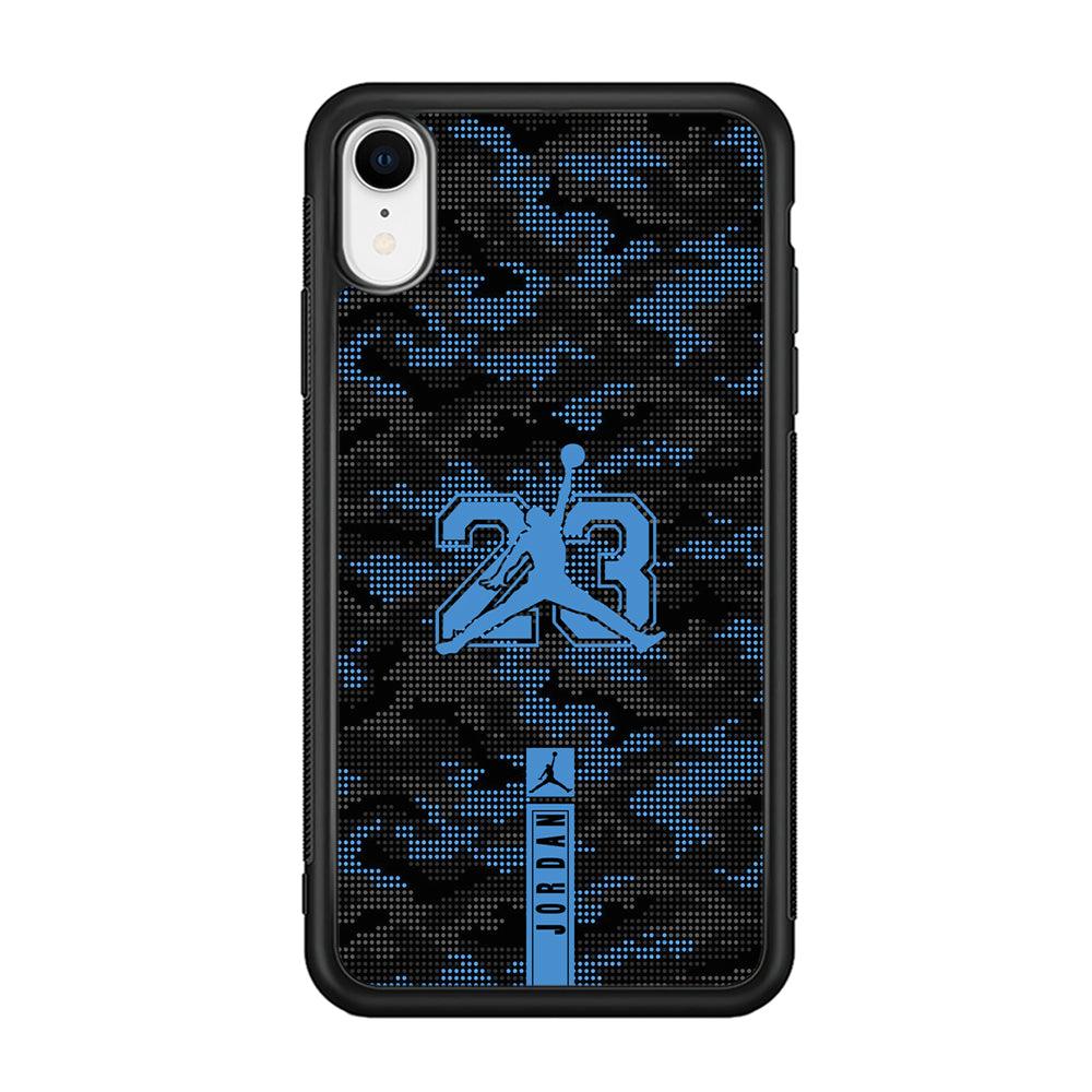 Air Jordan Freckles of Camouflage iPhone XR Case-Rubber Black (2D Case)-Oxvistore