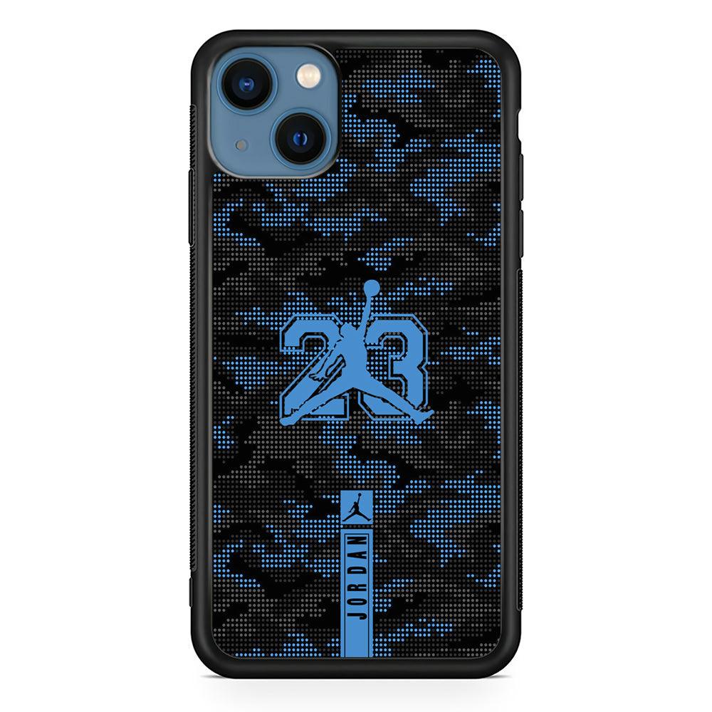 Air Jordan Freckles of Camouflage iPhone 15 Plus Case-Rubber Black (2D Case)-Oxvistore