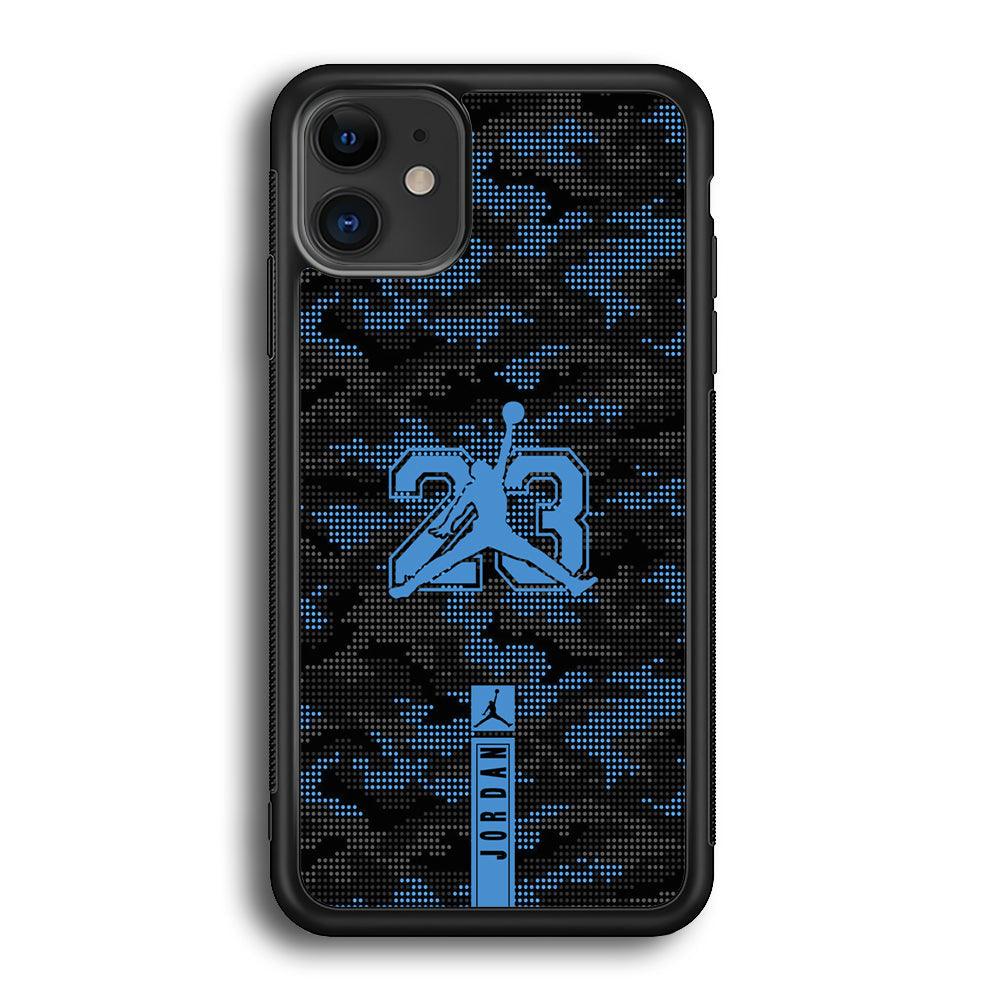 Air Jordan Freckles of Camouflage iPhone 12 Case-Rubber Black (2D Case)-Oxvistore