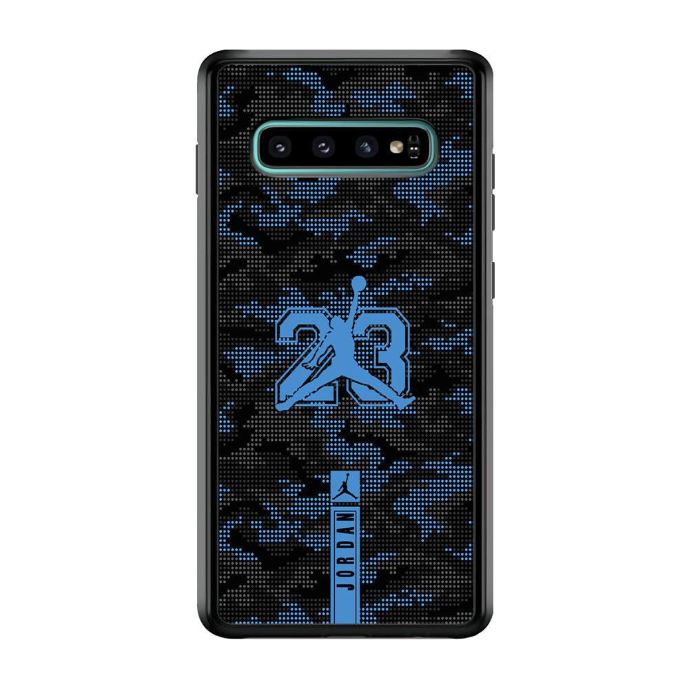 Air Jordan Freckles of Camouflage Samsung Galaxy S10 Case-Rubber Black (2D Case)-Oxvistore
