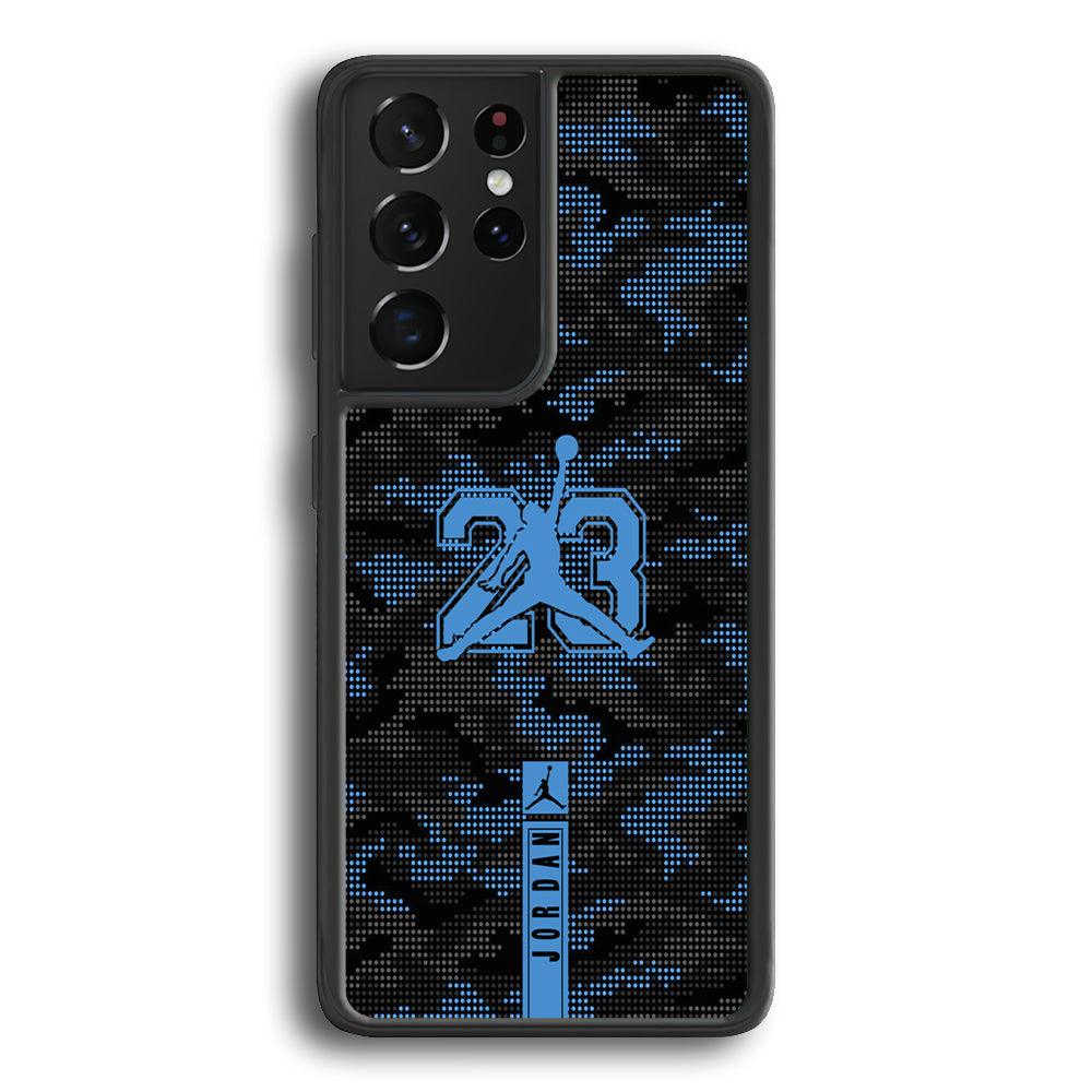 Air Jordan Freckles of Camouflage Samsung Galaxy S24 Ultra Case-Rubber Black (2D Case)-Oxvistore