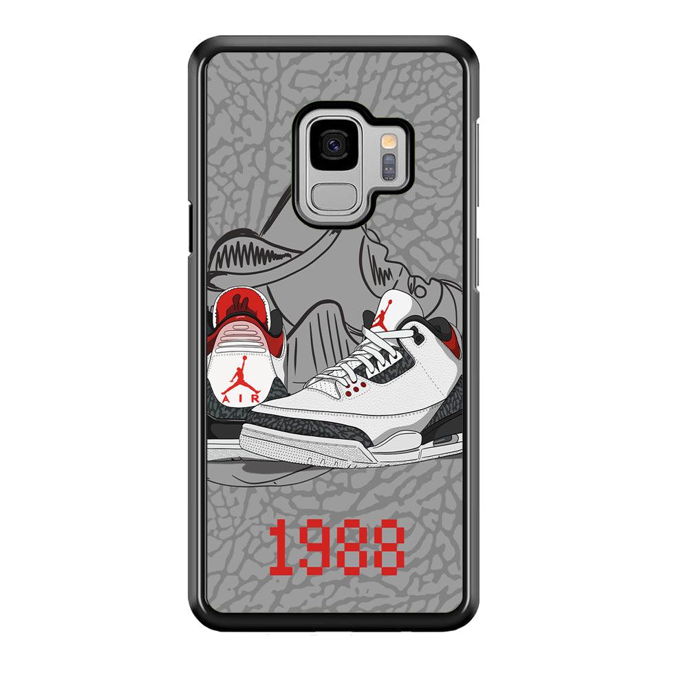 Air Jordan From The Past Samsung Galaxy S9 Case-Rubber Black (2D Case)-Oxvistore