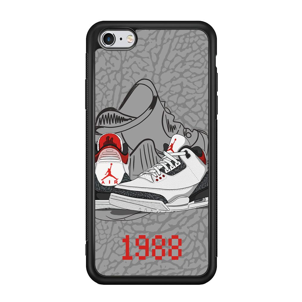 Air Jordan From The Past iPhone 6 Plus | 6s Plus Case-Rubber Black (2D Case)-Oxvistore