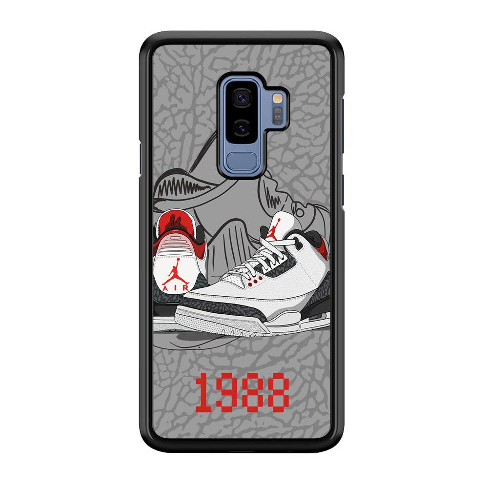 Air Jordan From The Past Samsung Galaxy S9 Plus Case-Rubber Black (2D Case)-Oxvistore