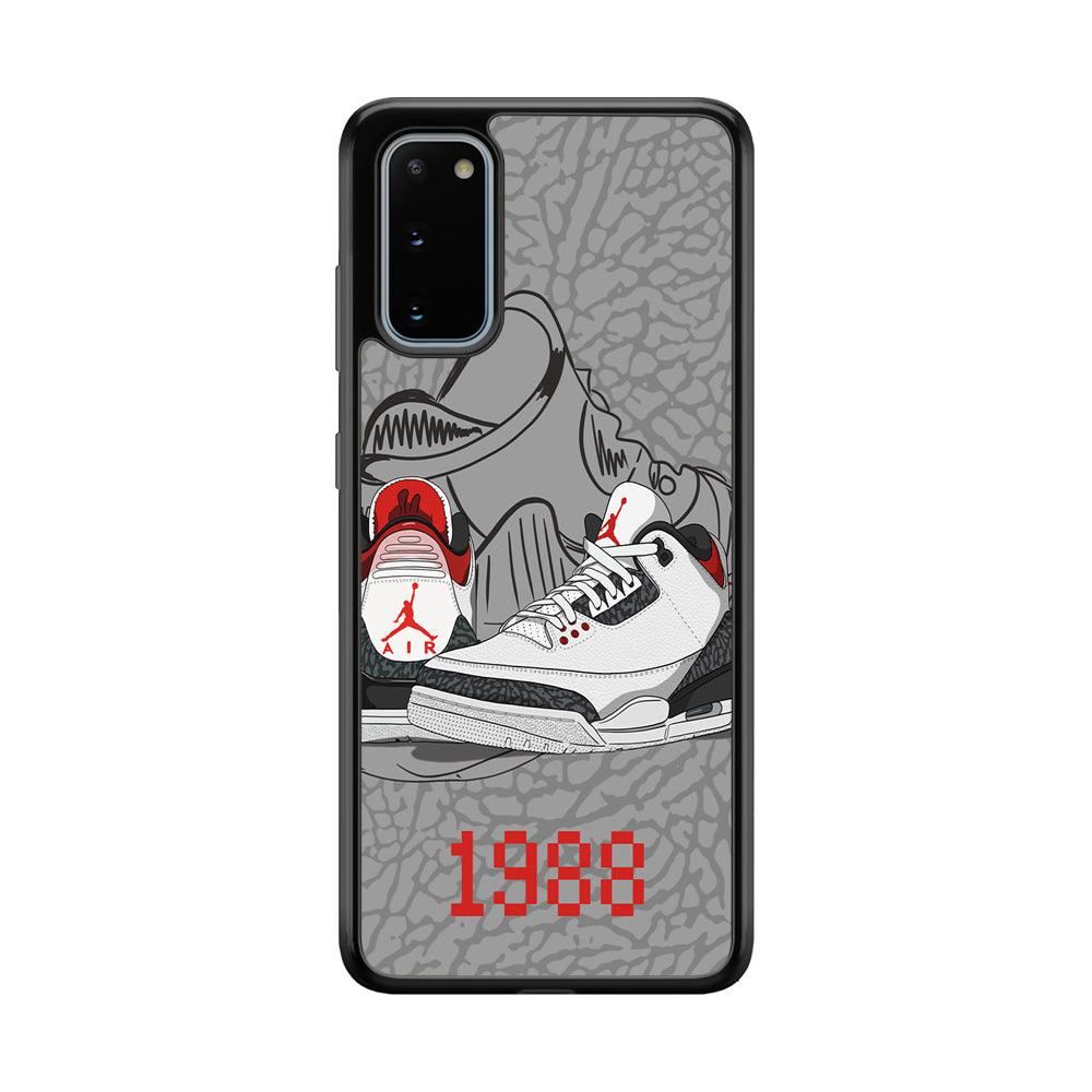 Air Jordan From The Past Samsung Galaxy S20 Case-Rubber Black (2D Case)-Oxvistore