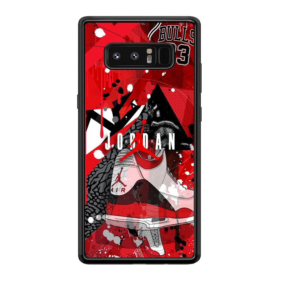 Air Jordan Future Chance Samsung Galaxy Note 8 Case-Rubber Black (2D Case)-Oxvistore