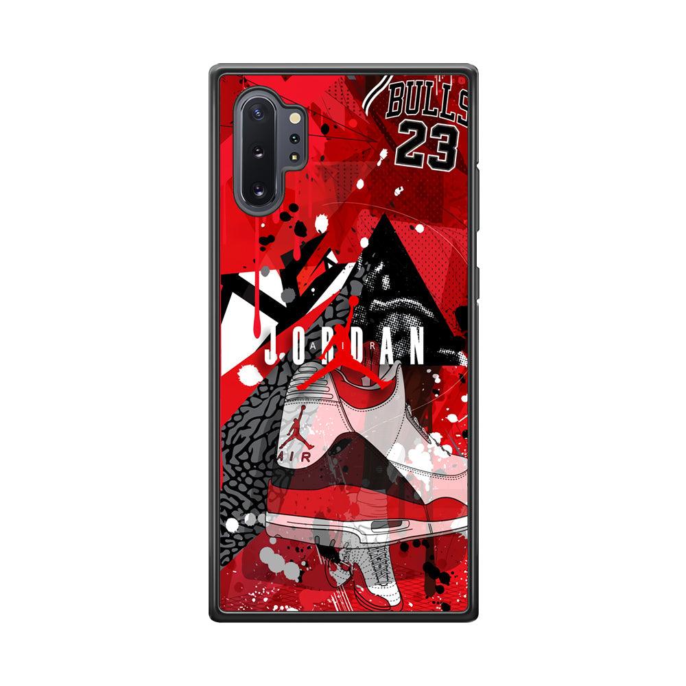 Air Jordan Future Chance Samsung Galaxy Note 10 Plus Case-Rubber Black (2D Case)-Oxvistore