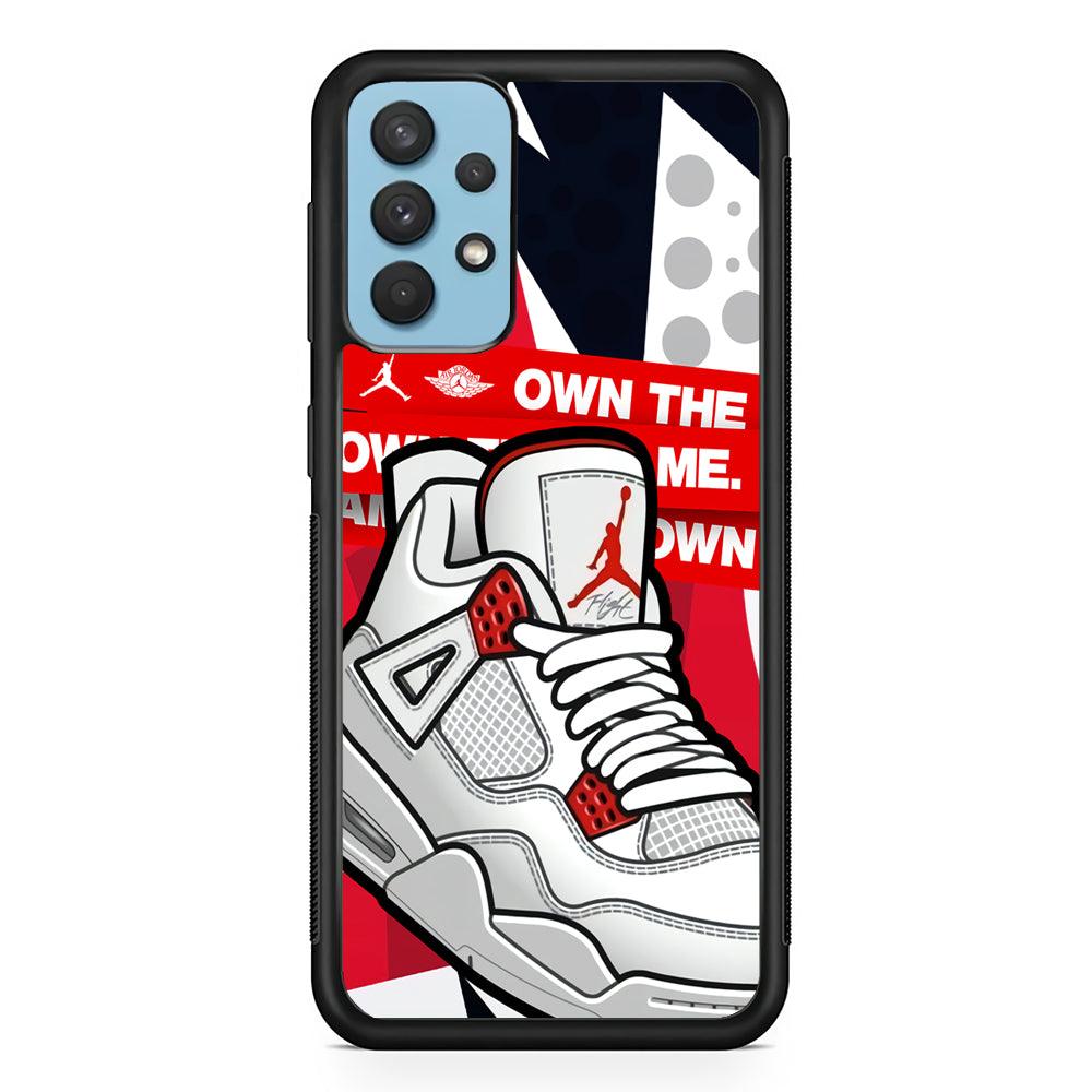 Air Jordan Game is Coming Samsung Galaxy A32 Case-Rubber Black (2D Case)-Oxvistore