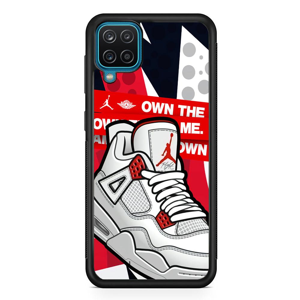 Air Jordan Game is Coming Samsung Galaxy A12 Case-Rubber Black (2D Case)-Oxvistore